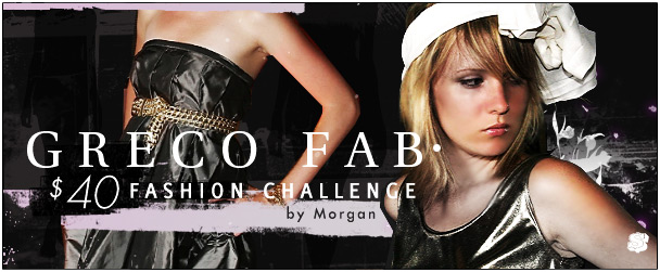 $40 fashion spread: GRECO FAB