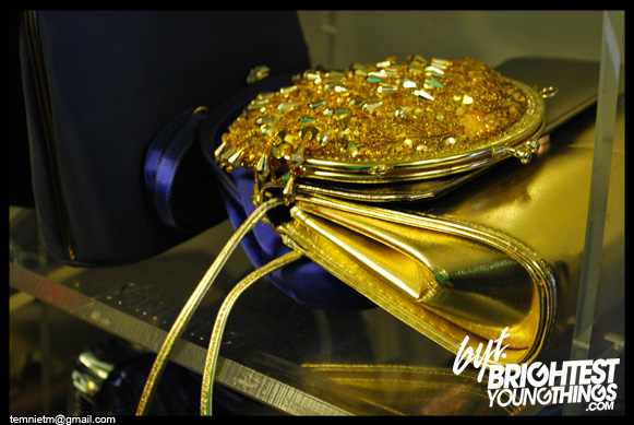 Meeps gold purse